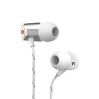 House of Marley Uplift 2.0, geluidsisolerende in-ear hoofdtelefoon, 9 mm driver, microfoon, bediening met 1 knop, duurzame materialen, verschillende oordopjes maten, zilver - thumbnail