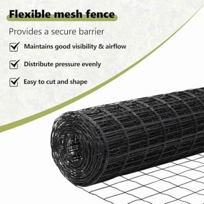 VidaXL Hek met paal grijs 0,4 x 10 m staal en pvc