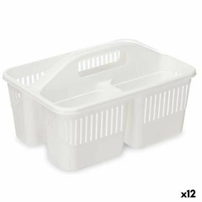 Organizer Wit Plastic 31,3 x 18 x 22 cm Reinigend (12 Stuks) Organizer Wit Plastic 31,3 x 18 x 22 cm Reinigend (12 Stuks)