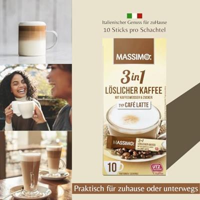 Massimo 3-in-1 cafe latte (16x 125gr)