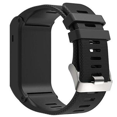 Siliconen sport polsbandje voor Garmin Vivoactive HR (Zwart)