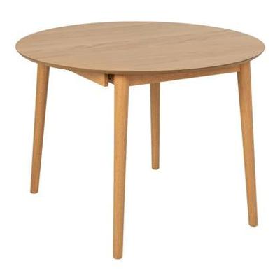 Bendt Uitschuifbare Ronde Eettafel 'Montreux' Eiken, 115-154 x 115cm, kleur Naturel Bendt Uitschuifbare Ronde Eettafel 'Montreux' Eiken, 115-154 x 115cm, kleur Naturel
