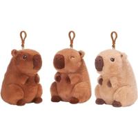 Pluche Capybara Bag Clip 12 Cm - thumbnail