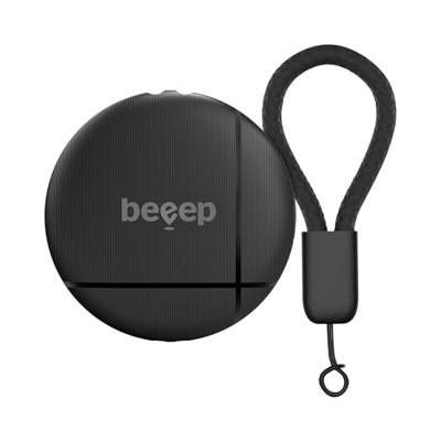 Beeep BeTag Find My Tracker Black & Keychain Black - 1 pack