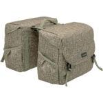 New Mondi joy - dubbele fietstas voor dames, sportief en waterafstotend, ivy walnut