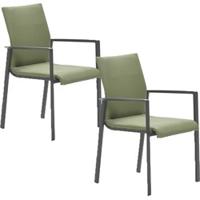 Garden Impressions Cotorra tuinstoel mos groen - 2 stuks - thumbnail