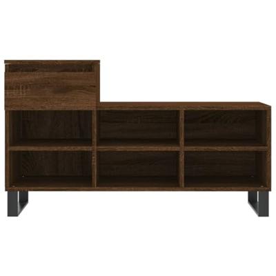 VidaXL Schoenenkast 102x36x60 cm bewerkt hout bruin eikenkleur