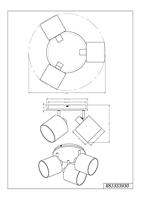 Trio Landelijke plafondspotTommy 3-lichts - R81333930 - thumbnail