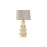 Bureaulamp Home ESPRIT Crème Keramiek 50 W 220 V 40 x 40 x 76 cm - thumbnail