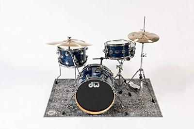 DRUMnBASE VP130-GRY Vintage Persian Grey drum/stage mat 130 x 90 cm
