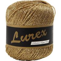 Lurex glitter garen, l: 160 m, goud, 25 gr/ 1 bol - thumbnail