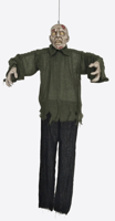 Bewegende Opgehangen Zombie Decoratie (65cm) - thumbnail