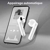 Tnb T'nB Shiny Bluetooth-hoofdtelefoon, draadloos, wit - thumbnail