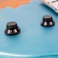 Vintage V120 ICON Distressed Gun Hill Blue over Sunburst elektrische gitaar - thumbnail