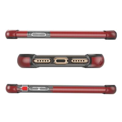 iPhone X schokbestendig hybride TPU + kunststof beschermend back cover Hoesje (zwart)