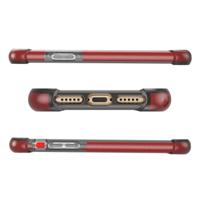 iPhone X schokbestendig hybride TPU + kunststof beschermend back cover Hoesje (zwart) - thumbnail