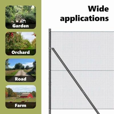 VidaXL Afrasteringspaal grijs 10 x 1,4 m (16 x 16 mm gaas) VidaXL Afrasteringspaal grijs 10 x 1,4 m (16 x 16 mm gaas)