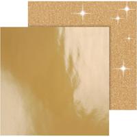 Vivi Gade Design papier, vel 30,5x30,5 cm, 120+128 gr, goud, 2 vel/ 1 doos - thumbnail