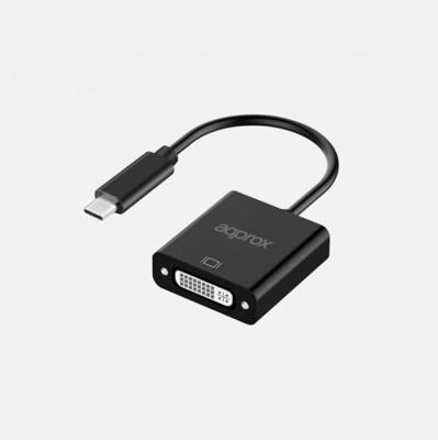 Adapter USB C naar DVI approx! APPC51 Zwart Adapter USB C naar DVI approx! APPC51 Zwart