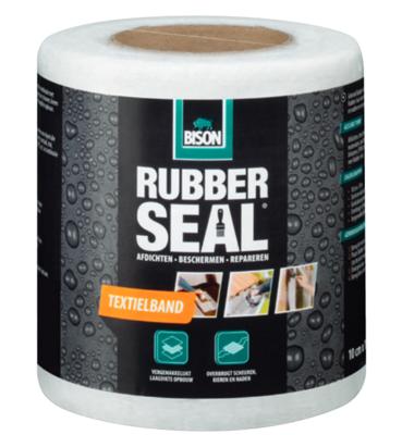 Bison Rubber Seal Textielband 10Cmx10M*6 Nlfr - 6310132