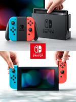 Nintendo Switch (2019 upgrade) - Red/Blue - thumbnail