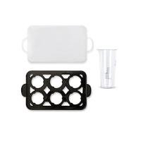 Eierkoker - LIVOO - DOC290 - 400W - 6 eieren - Roestvrij staal - Warmhouden - Eierhouder, deksel en maatbeker - thumbnail