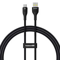 Baseus Flash 2 USB A naar USB C snellaadkabel 1 m 100 W Zwart - thumbnail