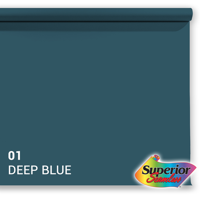 Superior achtergrondpapier 01 deep blue 1,35 x 11m - thumbnail