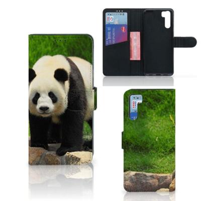 OPPO A91 | Reno3 | Telefoonhoesje | Met pasjeshouder | Panda OPPO A91 | Reno3 | Telefoonhoesje | Met pasjeshouder | Panda
