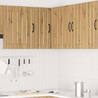 Keukenwandhoekkast Lucca bewerkt hout artisanaal eikenkleur - thumbnail
