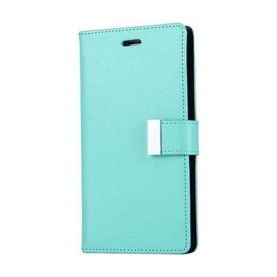 MERCURY GOOSPERY rijke DIARY for iPhone 8 Plus & 7 Plus PU + TPU Crazy Horse textuur horizontale Flip lederen draagtas met Card Slots & Wallet(Mint Gr