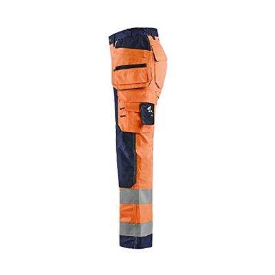 Blåkläder Dames werkbroek High-Vis met spijkerzakken 71561811 | High-Vis Oranje/Groen | Maat 42 - 7330509614839