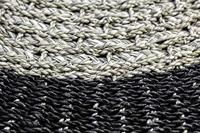 HSM Collection vloerkleed Seff - naturel/zwart - 120x120 cm - Leen Bakker - thumbnail