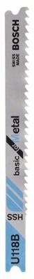 Bosch Accessoires Decoupeerzaagblad U 118 B Basic for Metal 3st - 2608631771