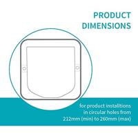 SureFlap Cat door rosette Montage-adapter Wit 1 stuk(s) - thumbnail