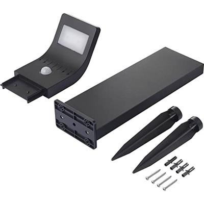 Sygonix SY-4677494 Staande LED-buitenlamp met bewegingsmelder LED 1.2 W Zwart