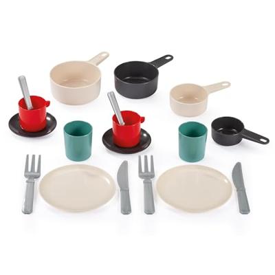 Ecoiffier 100% chef servies en bestek in pan - 19dlg.