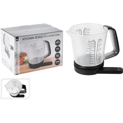 Excellent Houseware keukenweegschaal met maatbeker 1200 ml