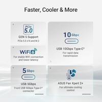 Asus B850M MAX Moederbord Socket AMD AM5 Vormfactor Micro-ATX Moederbord chipset AMD® B850 - thumbnail