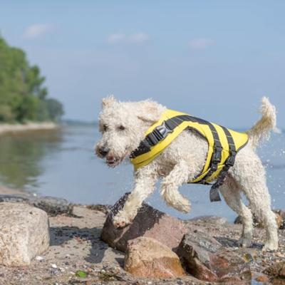 TRIXIE ZWEMVEST GEEL / ZWART XL 60-96X65 CM - thumbnail