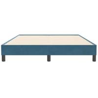 Boxspring zonder matras fluweel donkerblauw 140x210 cm - thumbnail