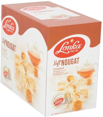 Nougat Lonka caramel doos 214 stuks