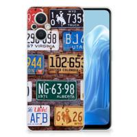 OPPO Reno8 Lite Siliconen Hoesje met foto Kentekenplaten - thumbnail