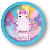 Sweet Dreams nachtlamp Push eenhoorn 13,5 cm blauw - thumbnail