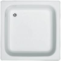 Plieger Brussel douchebak vierkant plaatstaal 90x90x14cm wit DW7022 - thumbnail
