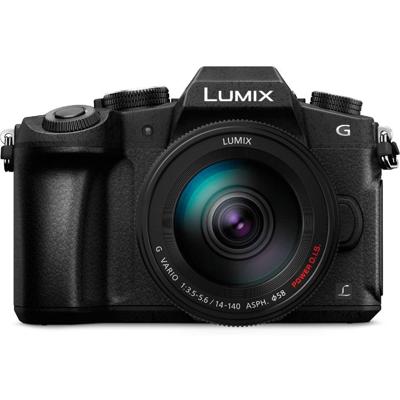 Panasonic LUMIX DMC-G81HAEGK systeemcamera 4K met 14-140 mm MFT lens, 16 MP, Dual I.S., hybride contrast AF, 4K fotocamera, zwart