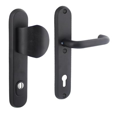 Intersteel VoordeurbeslagVurano PC 92mm kerntrekbeveiliging zwart - 0023.396049