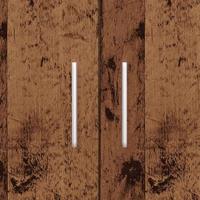 Aquariumstandaard 81x36x73 cm bewerkt hout oud houtkleurig - thumbnail