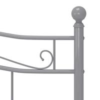 Bedframe metaal grijs 140x200 cm - thumbnail