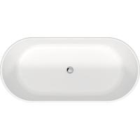 Vrijstaand Ligbad Duravit D-Neo 160x75x60 cm Met Overloop Mat Wit - thumbnail
